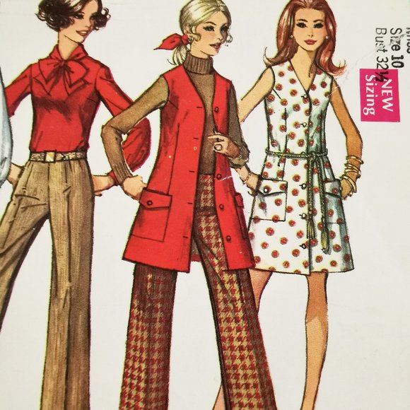 Late 60s Misses' Separates Simplicity Sewing Pattern 8348 Bust 32 1/2 Modern 2 - Picture 4 of 12
